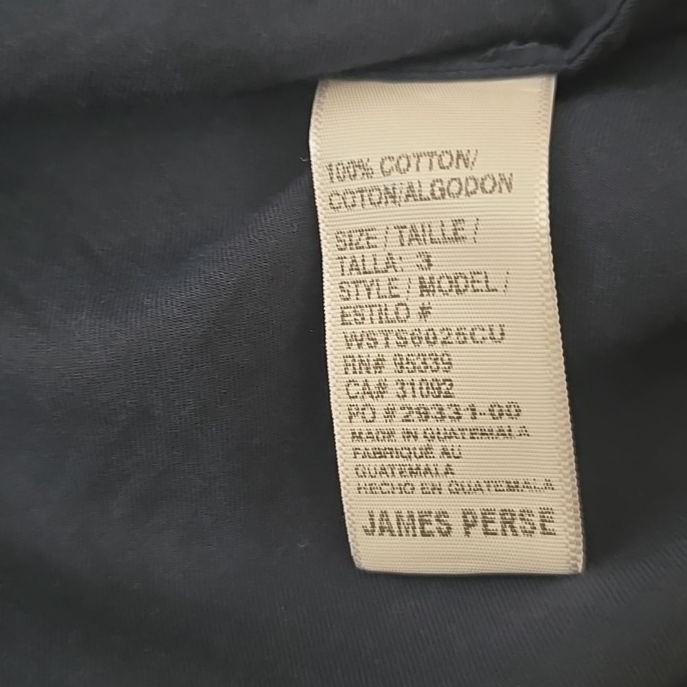 Standard James Perse Blue, Button-Up Shirt /tunic Size 3 - Picture 8 of 9
